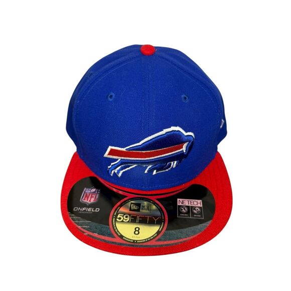 Buffalo Bills New Era 59FIFTY NFL On Field Fitted Hat Size 8 Team Apparel - Picture 2 of 7